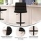 Flash Furniture Black Adjustable Height LeatherSoft Barstools, 2PK CH-202071-BK-GG - alternate 7